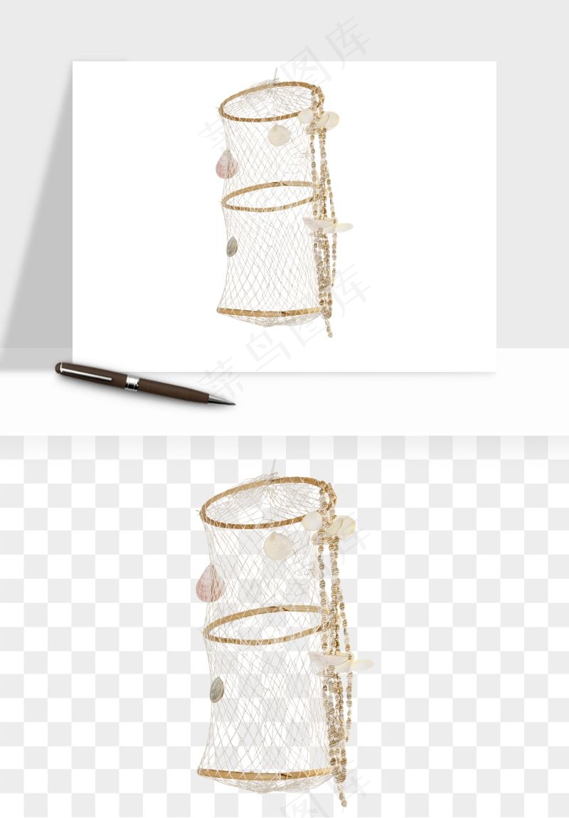 渔网捕鱼工具渔具png免抠