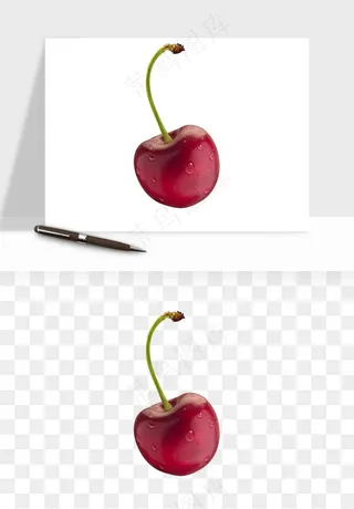 樱桃车厘子水果png免抠
