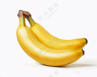黄香蕉水果成熟摄影图