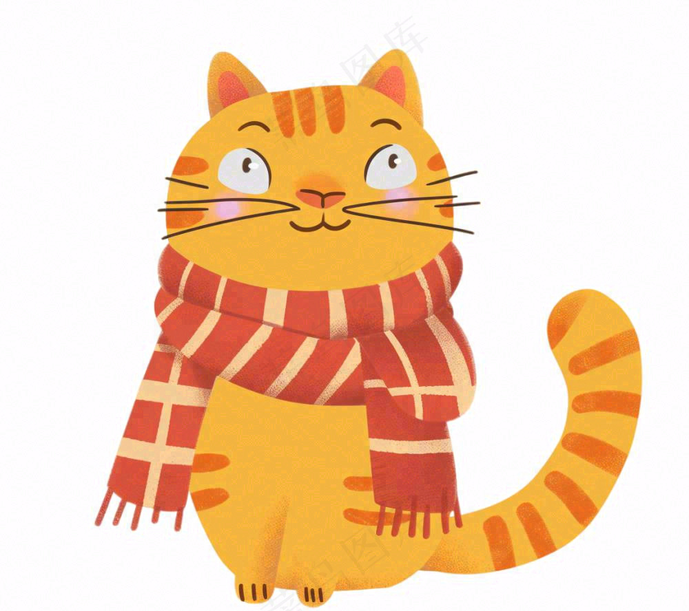 小猫猫咪宠物动物卡通插画免抠