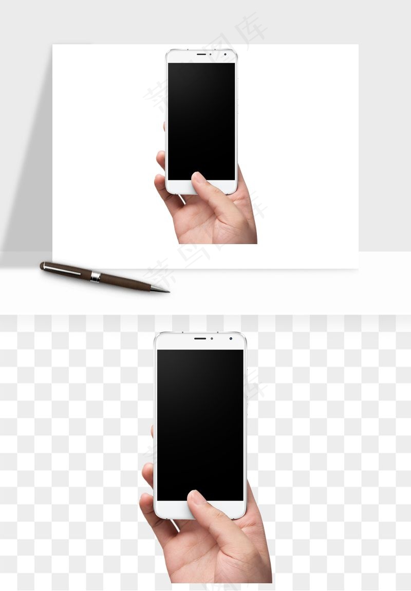 手拿手机素材png免抠