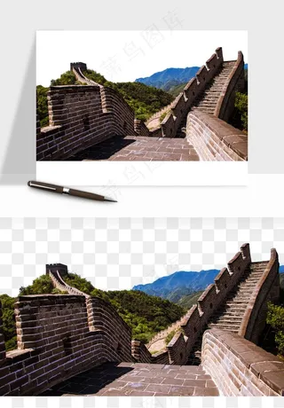 万里长城png免抠