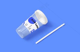 蓝色透明杯子吸管奶茶杯塑料杯样机--02