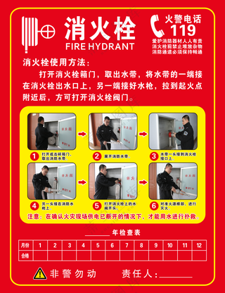 消火栓使用方法