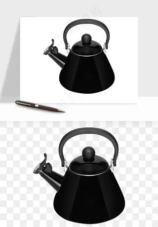 开水壶png免抠
