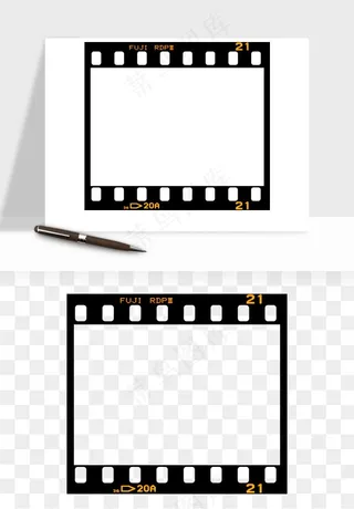 电影黑胶胶片元素png免抠