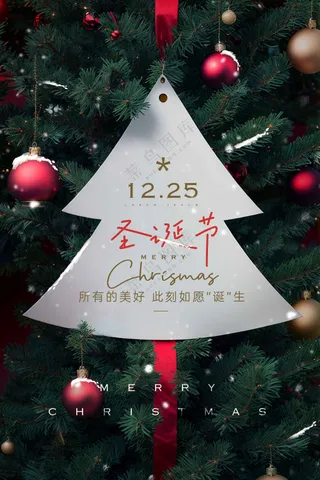 圣诞节节日活动宣传海报