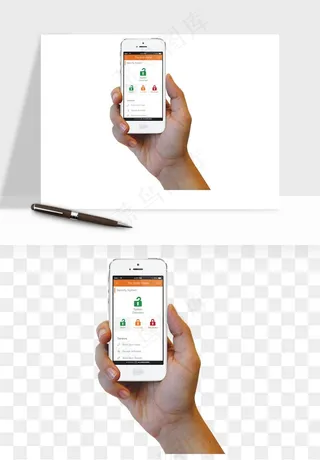 手拿手机素材png免抠