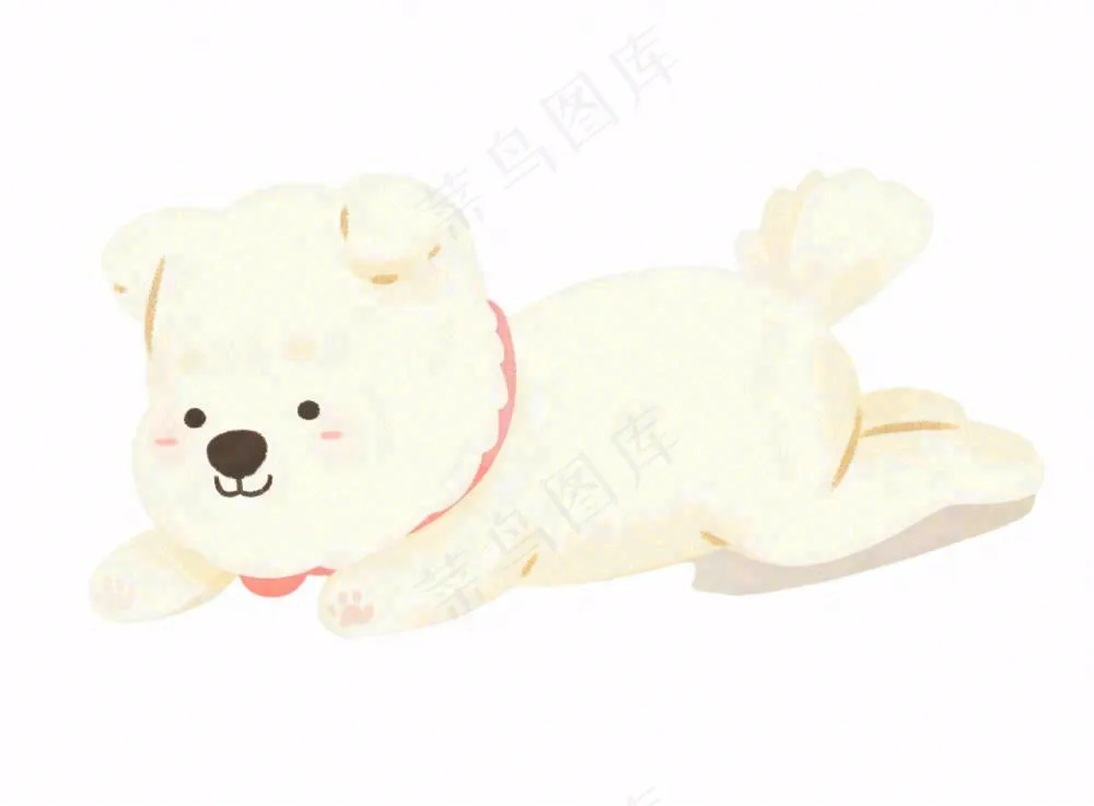 小狗宠物动物卡通插画免抠