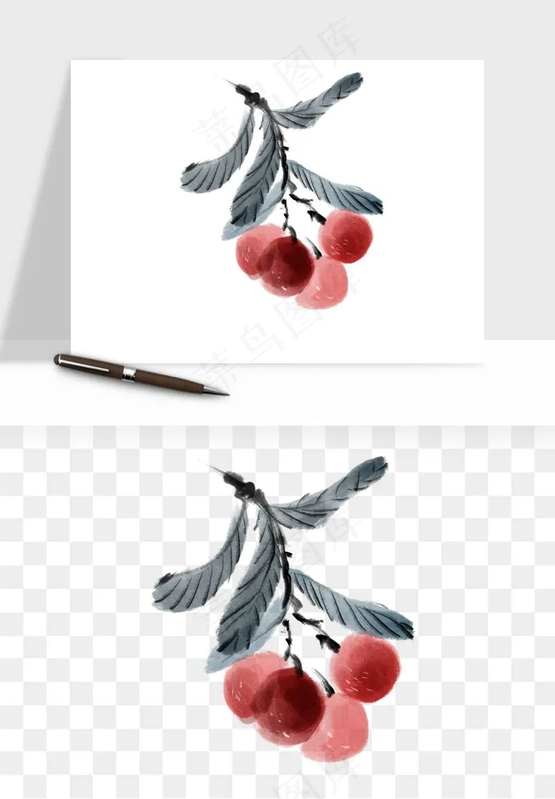 杨梅采摘水果png免抠