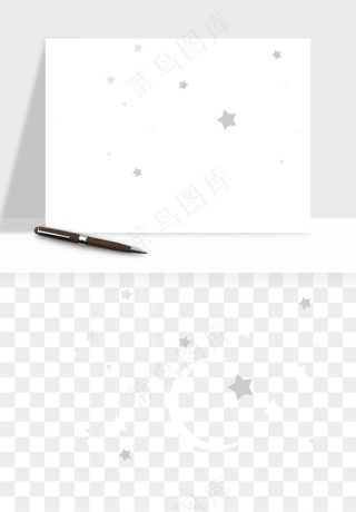 卡通星星月亮挂饰吊坠png免抠