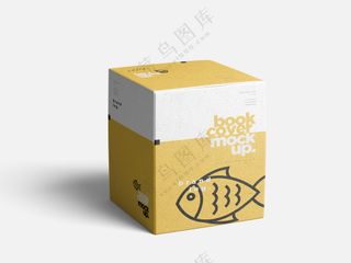 01方形纸盒样机包装盒子产品盒盲盒周边