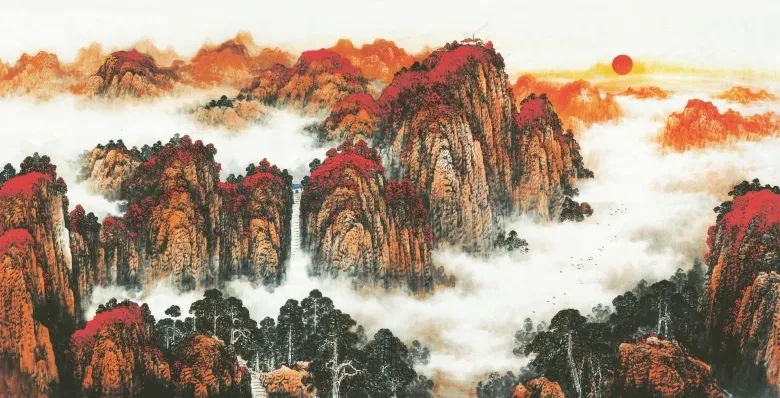 鸿运当头喷绘原图