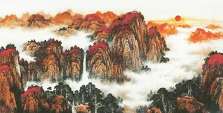 鸿运当头喷绘原图