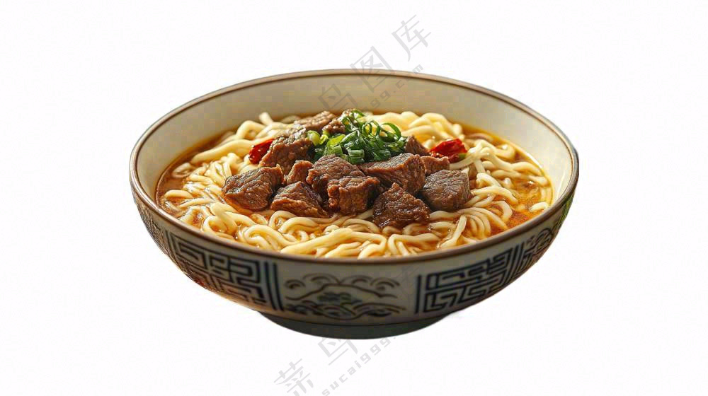 红烧牛肉面美食摄影图免抠