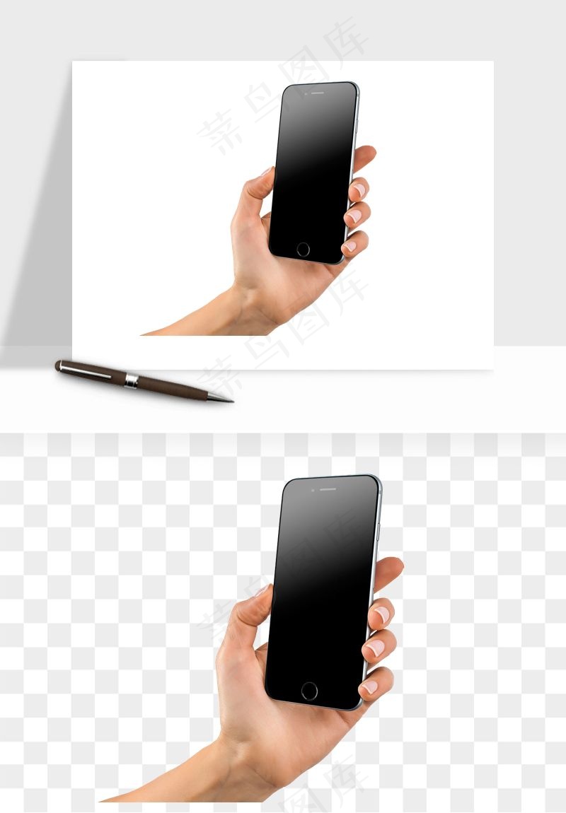 手拿手机素材png免抠
