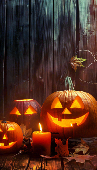 万圣节南瓜灯捣蛋恐怖背景