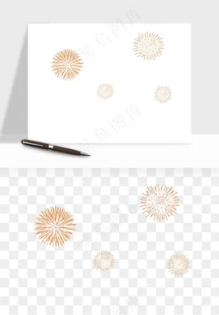 卡通烟花烟火礼花png免抠