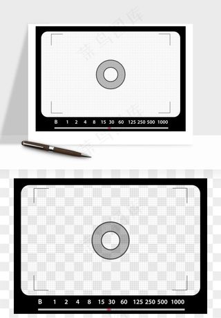 相机取景框屏幕边框png免抠