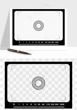 相机取景框屏幕边框png免抠