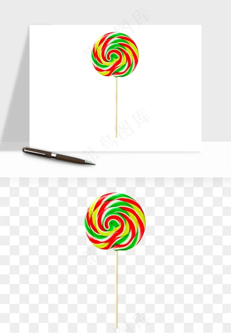 棒棒糖圈圈糖png免抠