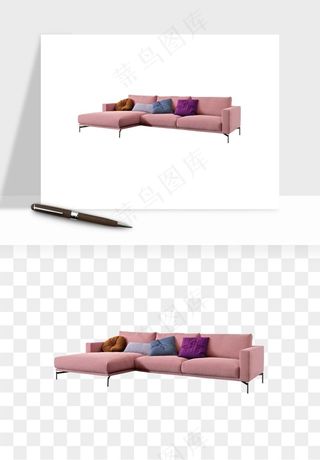 现代沙发家具png免抠
