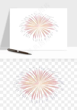 卡通烟花烟火礼花png免抠