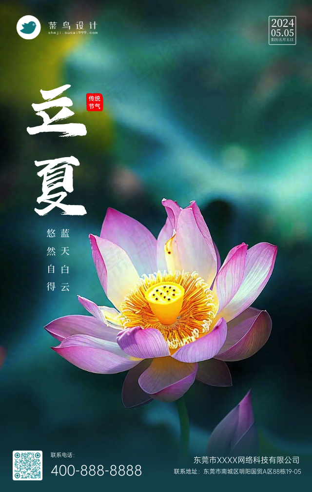立夏手机海报