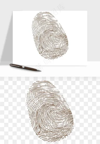 指纹手指纹路png免抠