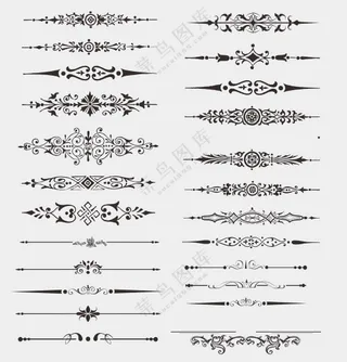 花边花纹矢量素材