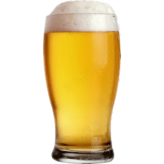 免抠满杯冒泡啤酒