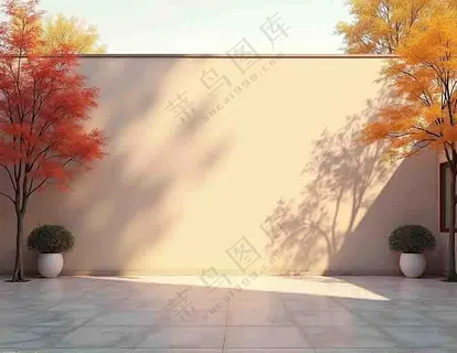 中式庭院背景墙   中国风