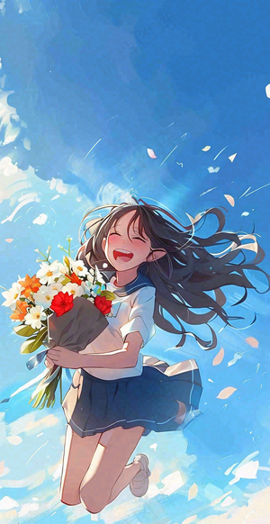 学生毕业季考试青春插画背景