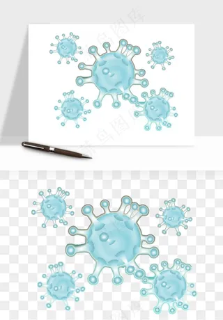 病毒细菌癌细胞png免抠
