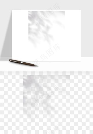 阴影植物窗户投影免抠元素