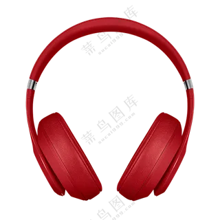中国红头戴式耳机样机免扣图