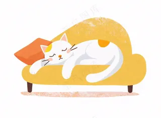 小猫猫咪宠物动物卡通插画免抠