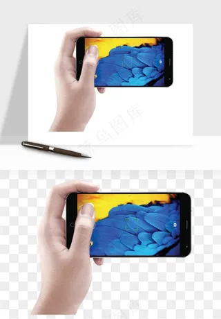 手拿手机素材png免抠