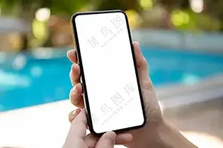 黑色边休闲风手机样机