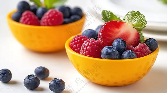 新鲜果盘美食摄影沙拉果肉水果美味