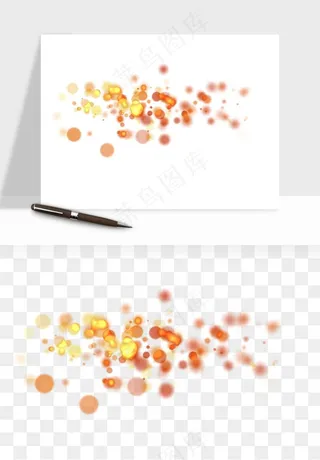 彩色光斑梦幻光点png免抠