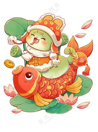 蛇年IP形象插画2025新春贺岁吉祥物蛇宝宝PSD分层图-42