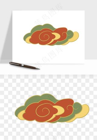 国潮敦煌云纹祥云云彩png免抠