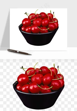 樱桃车厘子水果png免抠