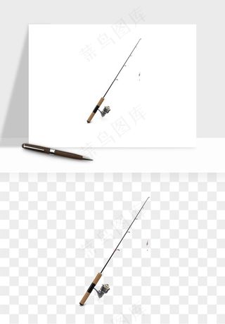 钓鱼竿png免抠