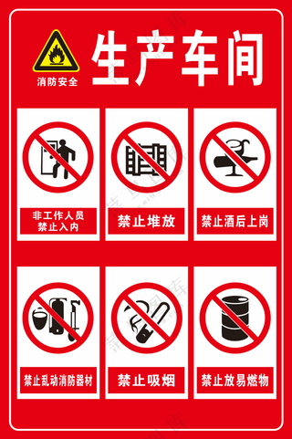 生产车间 标识牌