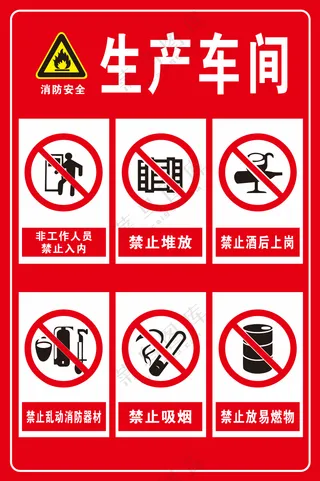 生产车间 标识牌