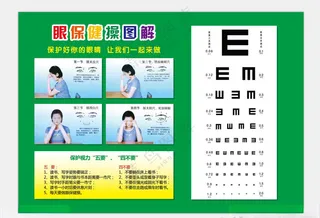 眼保健操图解示意图设计