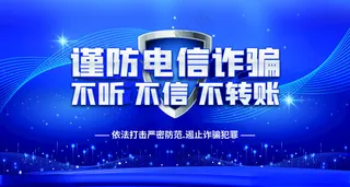 谨防电信诈骗谨防电信诈骗广告设计