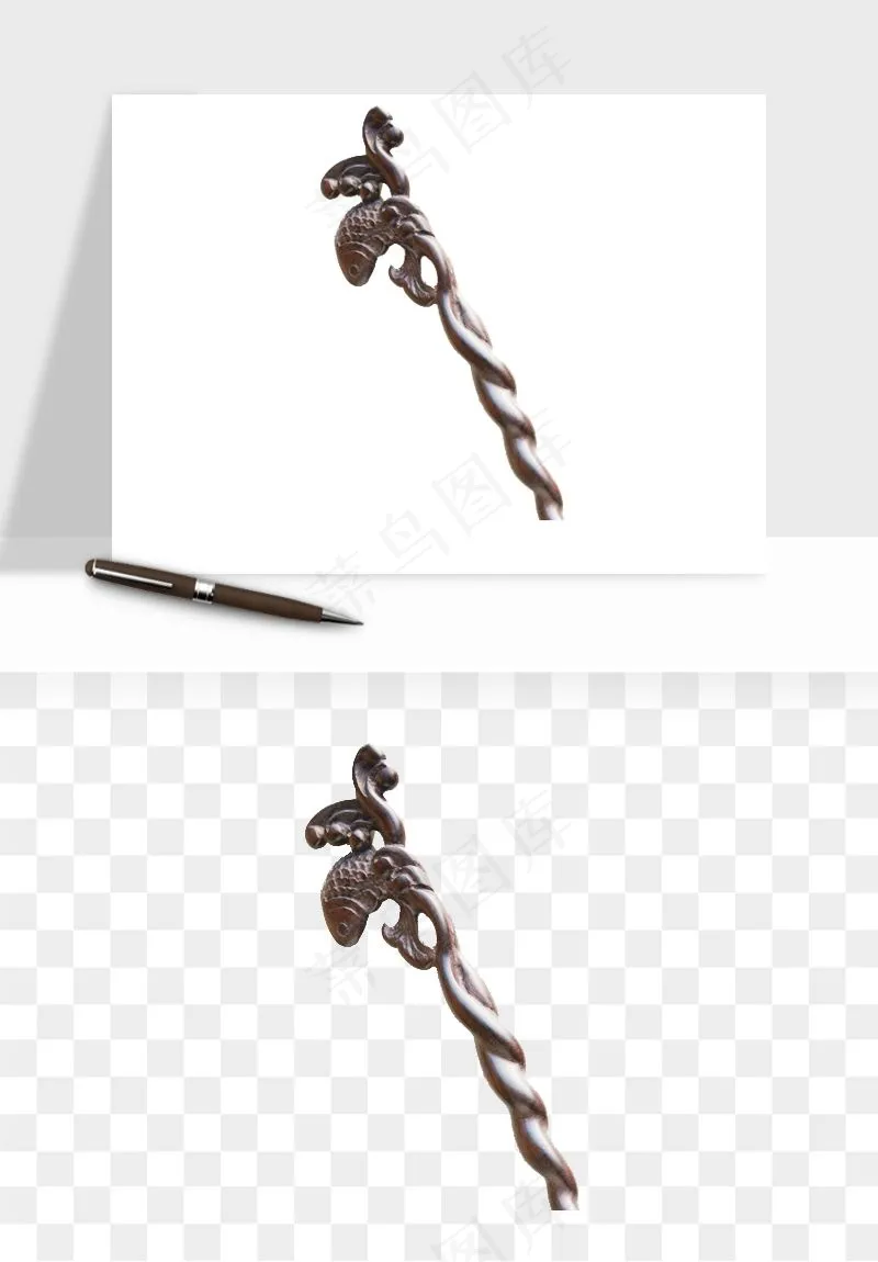 古风发簪头饰配饰png免抠